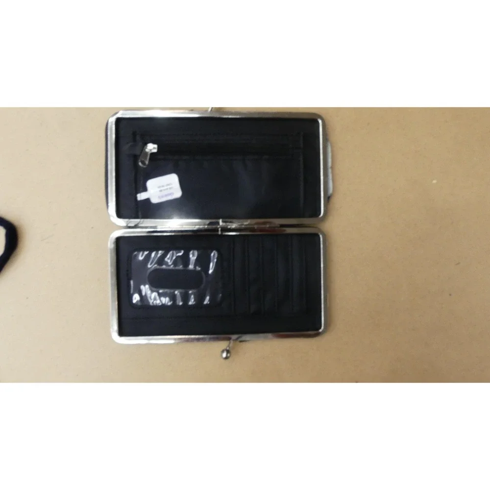 Citi Trends Wristlet Wallet Womens OS Gray New Collage Print Zip Around